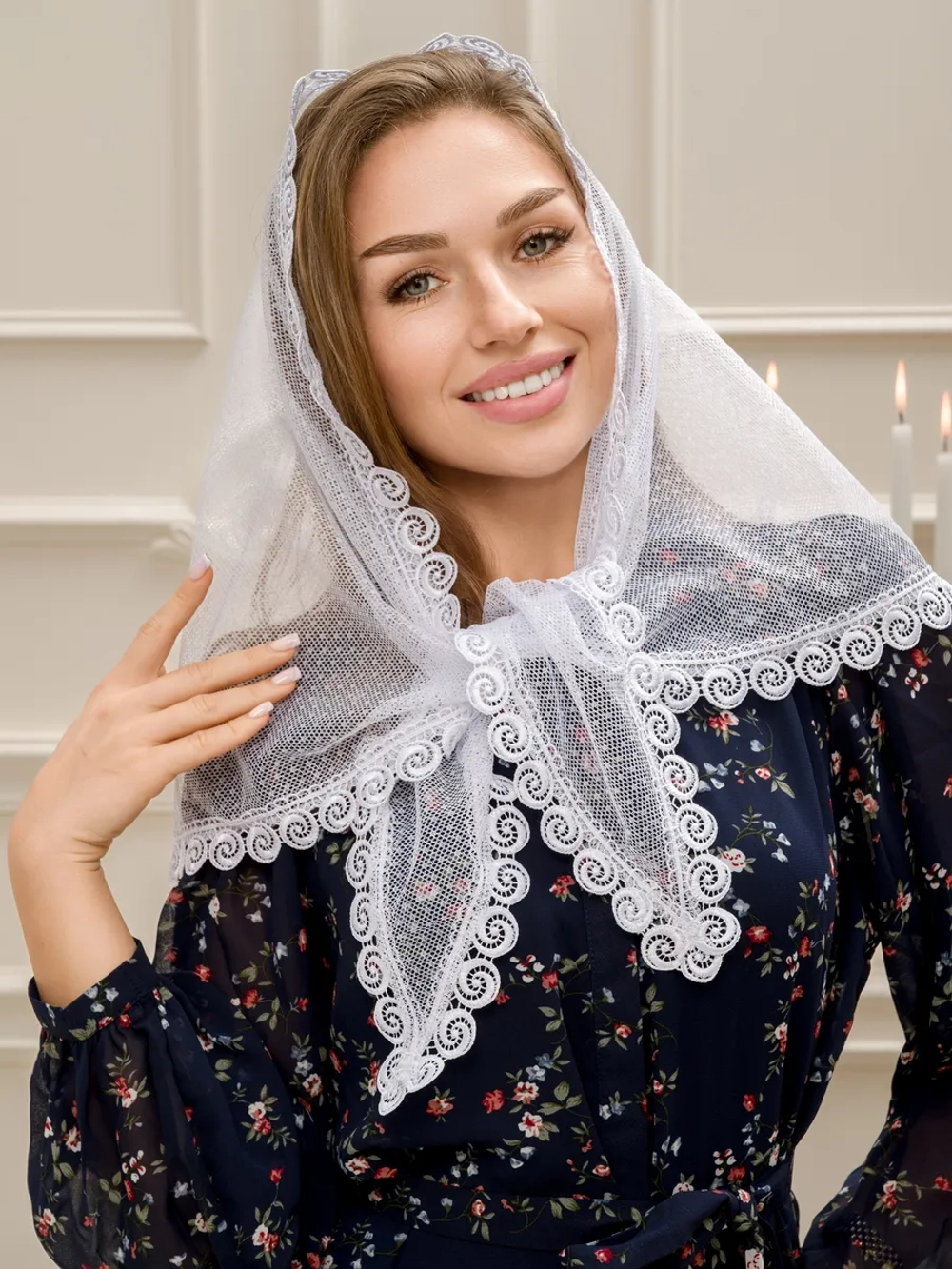 Церковный платок на голову для Храма