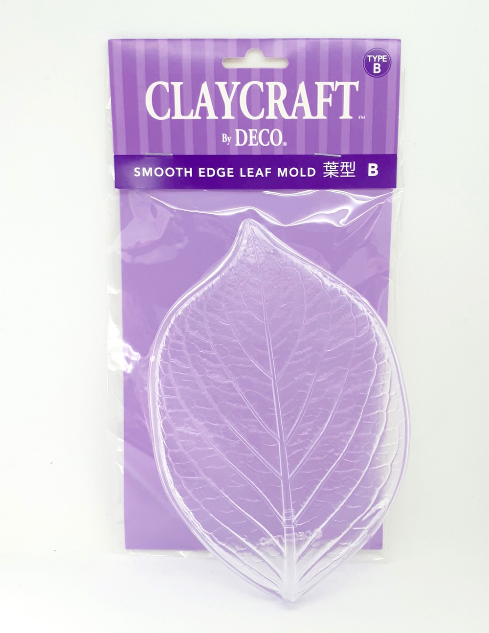 Молд В - пластиковая форма для лепки листьев от Claycraft by DECO