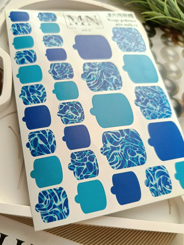 Плёнки для педикюра Wraps stickers SF-31