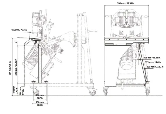 Съемный стол UZP-30 для UZ-50