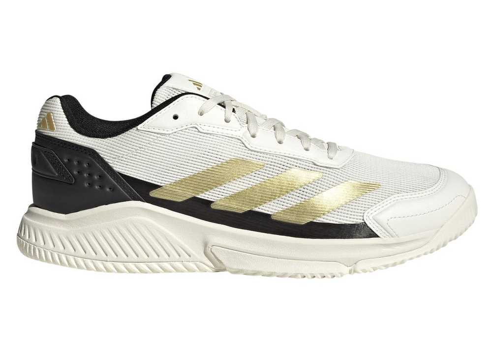 Мужские ботинки для падела Adidas Courtquick Padel M - gold metallic/gold metallic/off white