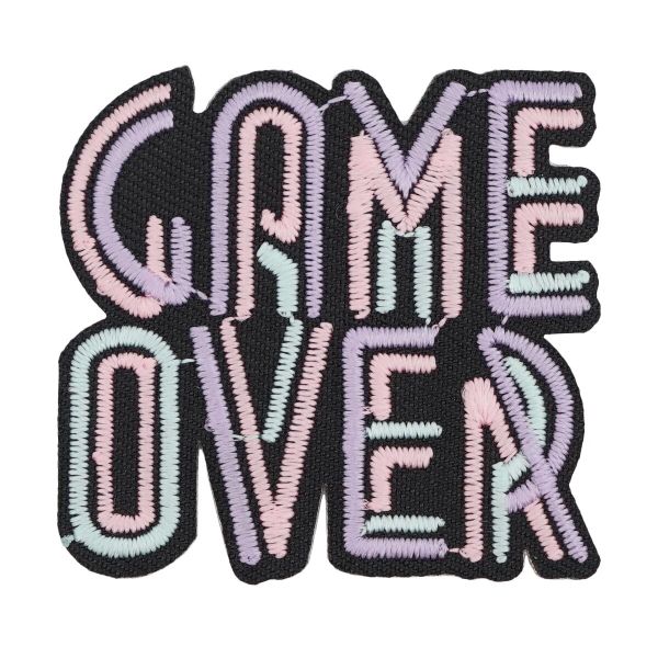 Аппликация термоклеевая светящаяся в темноте Game Over, Hobby&Pro