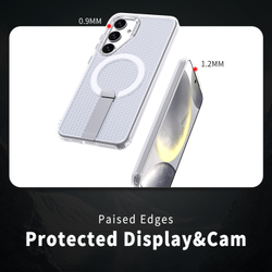 Прозрачный чехол Mesh Pro Magnetic Case для Samsung Galaxy S24 FE