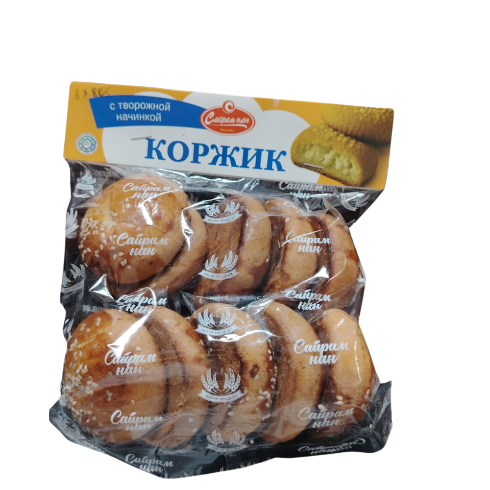 Коржики Сайрам-нан с творожной начинкой 500 гр
