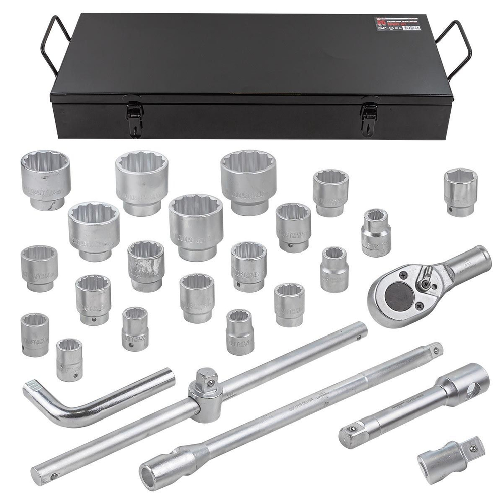 Набор инструментов 26пр. 3/4''(12гр.) FORCEKRAFT FK-68263-9