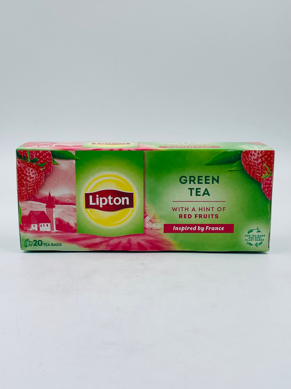 Чай зеленый Lipton с красными фруктами, 20 пакетиков, 28 г