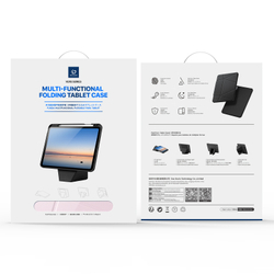 Чехол книжка розового цвета от Dux Ducis для планшета Samsung Galaxy Tab A9 Plus и Tab 11 Plus, серия Vers Series Case, с магнитным держателем Pencil