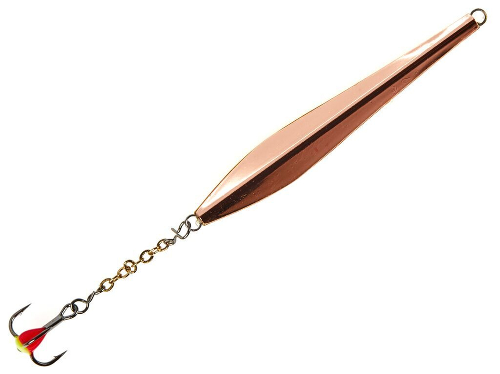 Блесна вертикальная зимняя LUCKY JOHN Double Blade (цепочка, тройник), 50 мм, GC