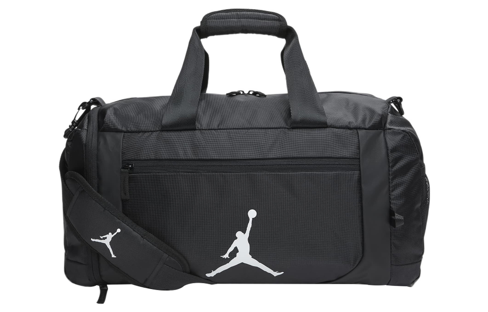 Jordan Polyester Shoulder Bag, Crossbody Bag, Handbag, Gym Bag Large Unisex Black