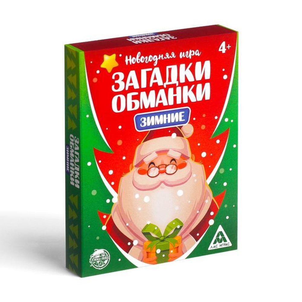 Новогодняя игра «Зимние загадки-обманки», арт 08013