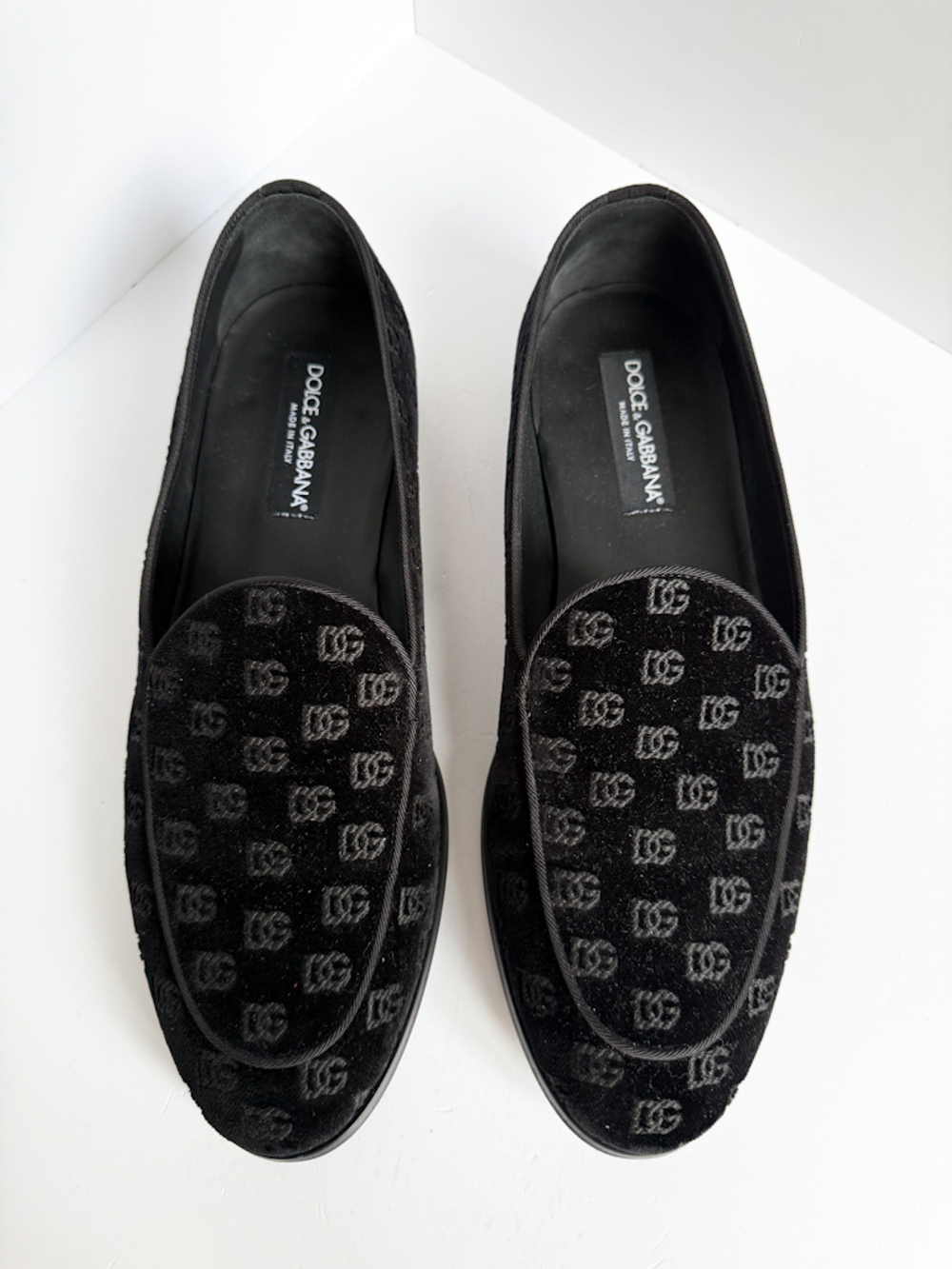 Бархатные лоферы Dolce & Gabbana, 43,5