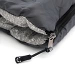Спальный мешок-одеяло"СЛЕДОПЫТ - Camp",200х75см,±5%, до 0С,утеп,термо 300г/м2, цв.темно-серый/5/