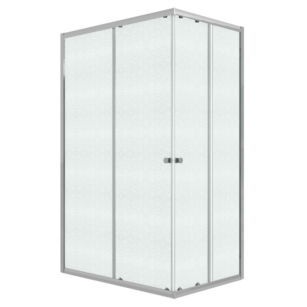 Душевое ограждение Niagara Eco NG-1129-14QMT (120х90х190) прямоугольник,раздвижное,хром,стекло матовое,1 место