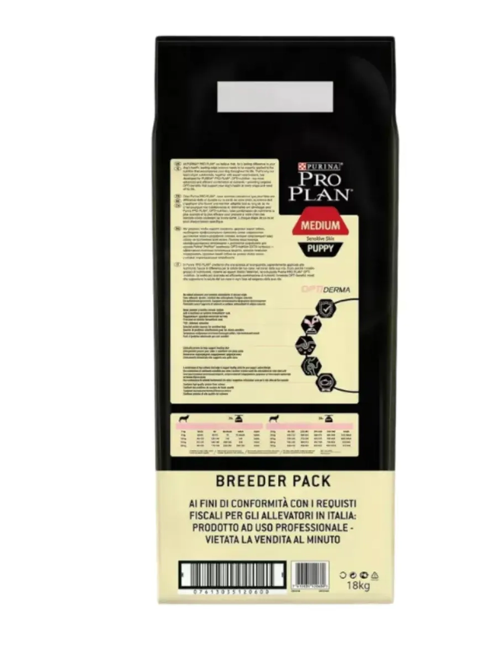 PRO PLAN Puppy Medium Sensitive Skin (Про План Паппи Медиум Сенситив Скин) корм для щенков средних пород лосось 18кг