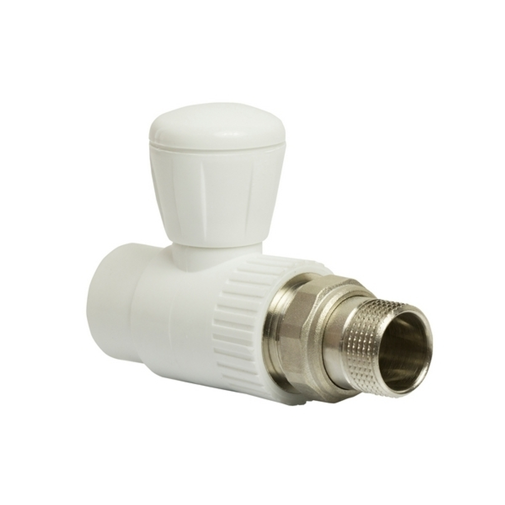 Кран американка шар 25-3/4'' прямой EVER® БЕЛЫЙ (Россия)