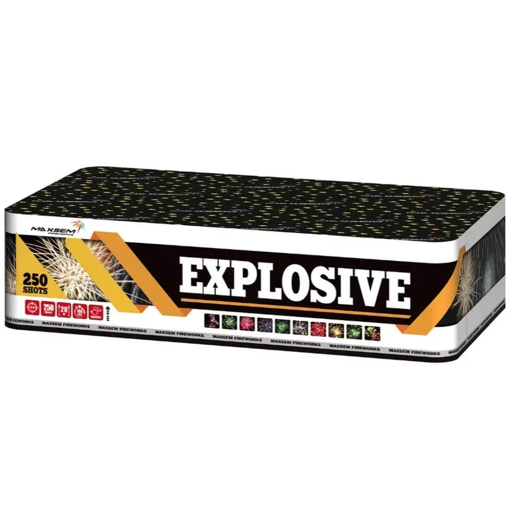 Батарея салютов Explosive (MC146) от Maxsem, 250 залпов, 20 мм