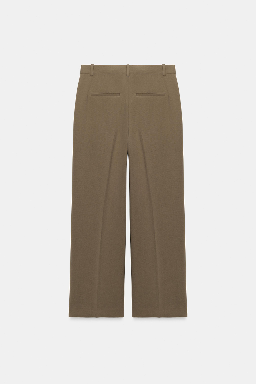 БРЮКИ ПРЯМОГО КРОЯ С ЗАЩИПАМИ — ZARA