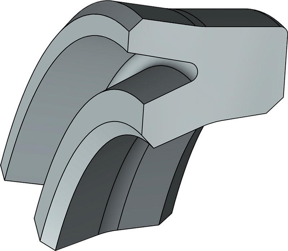 A182-080 PU U-образное штоковое уплотнение 80-90-6