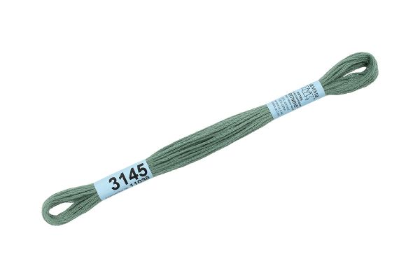 Мулине Gamma 100% хлопок, цв.3145 гр.серый, 24 мотка по 8 метров