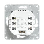 Механизм розетки USB-A+С, белый Эпика EKF