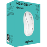 Мышь Logitech M240 White (беспроводная 2.4 GHz, Bluetooth) Бесшумная