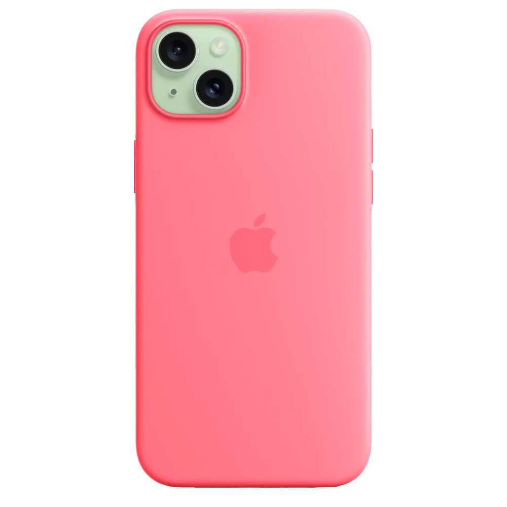 Силиконовый чехол с поддержкой MagSafe Apple Silicone Case для iPhone 15 Plus, Pink (Розовый)