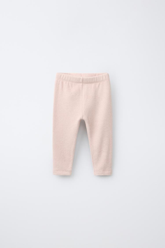 ZARA ОДНОТОННЫЕ ЛЕГИНСЫ SOFT TOUCH, РОЗОВЫЙ