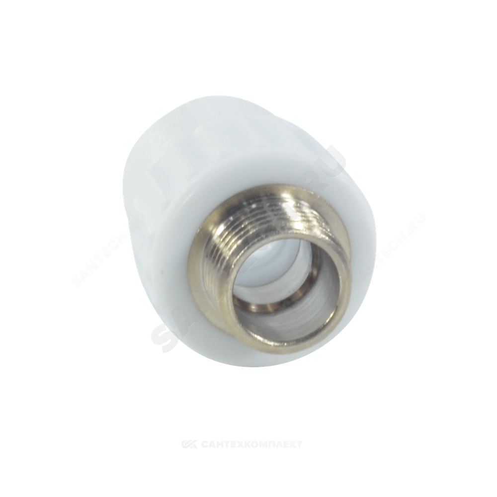 Муфта PP-R комбинированная белая Дн 25х3/4" НР VALFEX 10130025