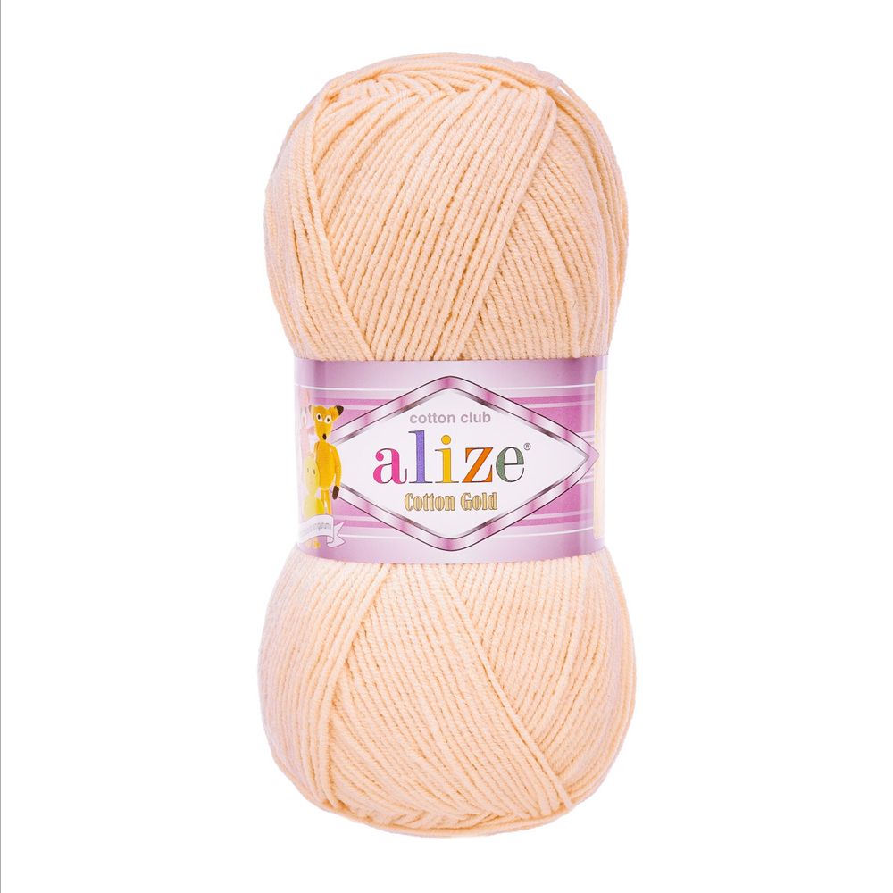 Пряжа Alize (Ализе) Cotton Gold / уп.5 мот. по 100 г, 330м, 401 телесный A