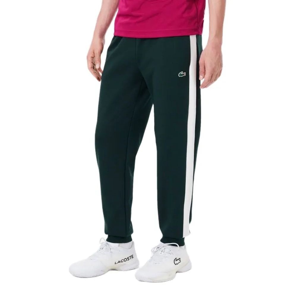 Мужские теннисные штаны Lacoste Sport - green/white