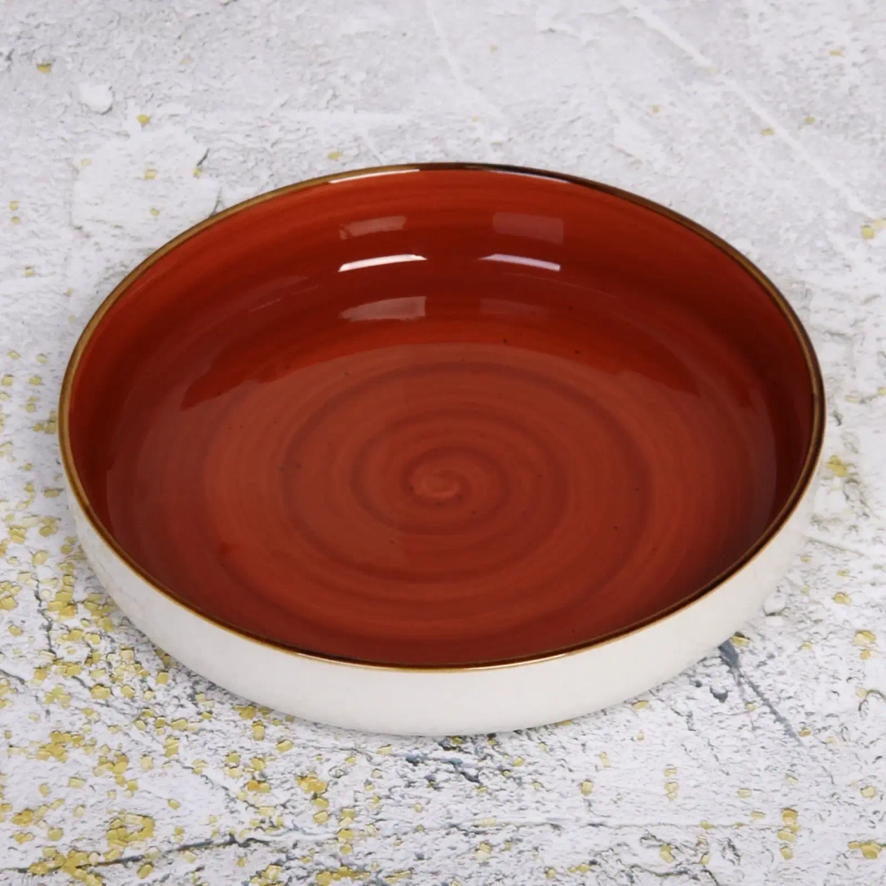 Тарелка керамическая «Corsica orange» 20*4см, глубокая