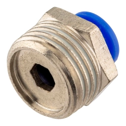 Фитинг для пластиковых трубок 8мм с наружной резьбой 1/2'' Partner SPC08-04
