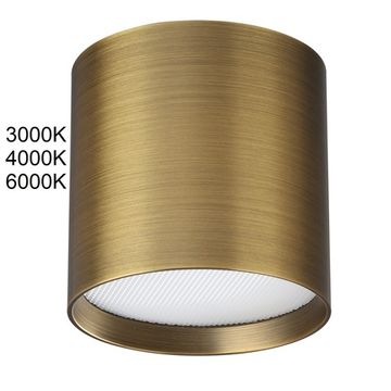Накладной светодиодный светильник 8W 3000-6000K 7128/8CL бронза Oben Odeon Light