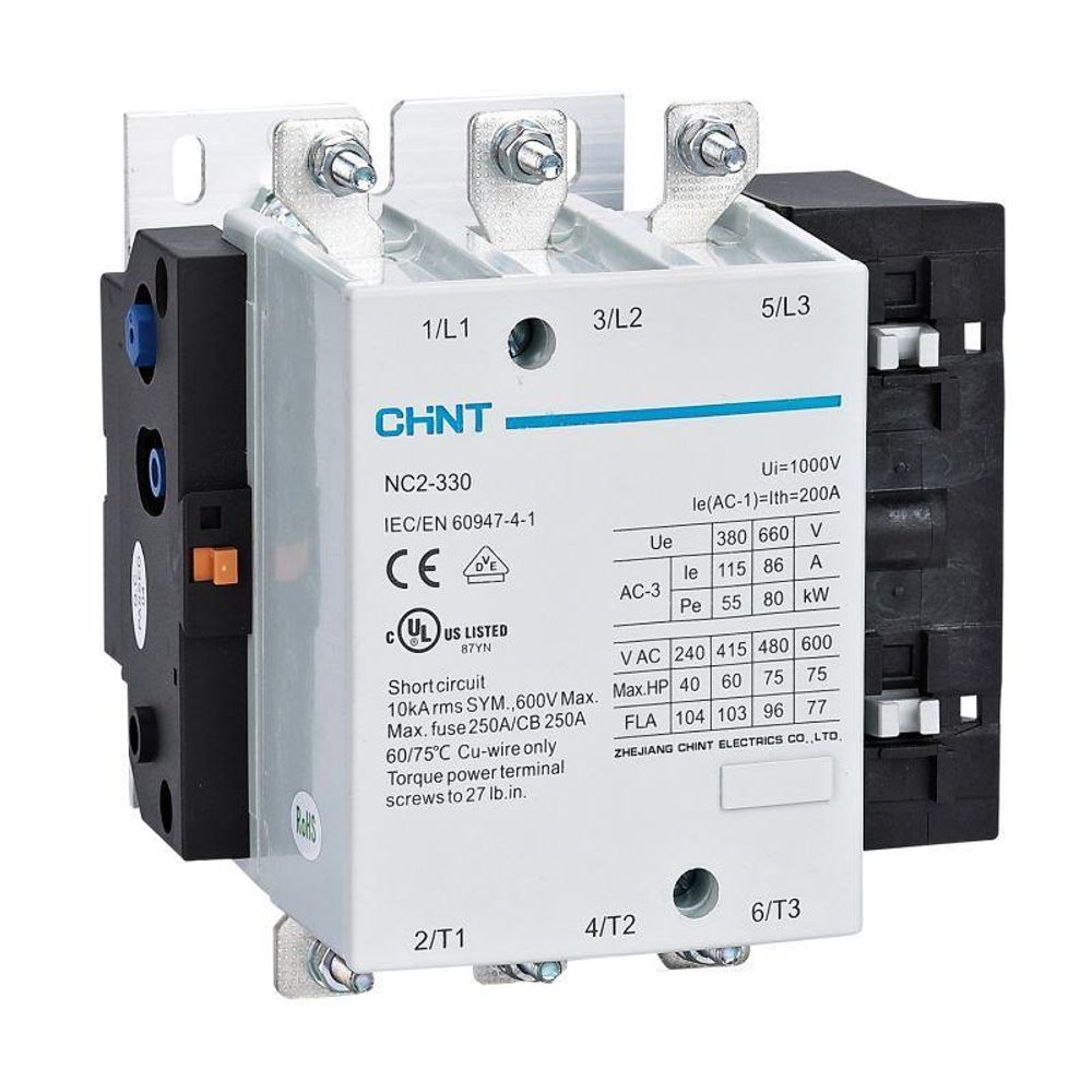 Контактор NC2-330 330А 400В AC-3 50Гц (R) CHINT 236067