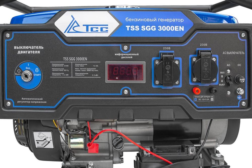 Бензогенератор TSS SGG 3000EN - [3.2 кВт / 14 А] эл. старт, АКБ