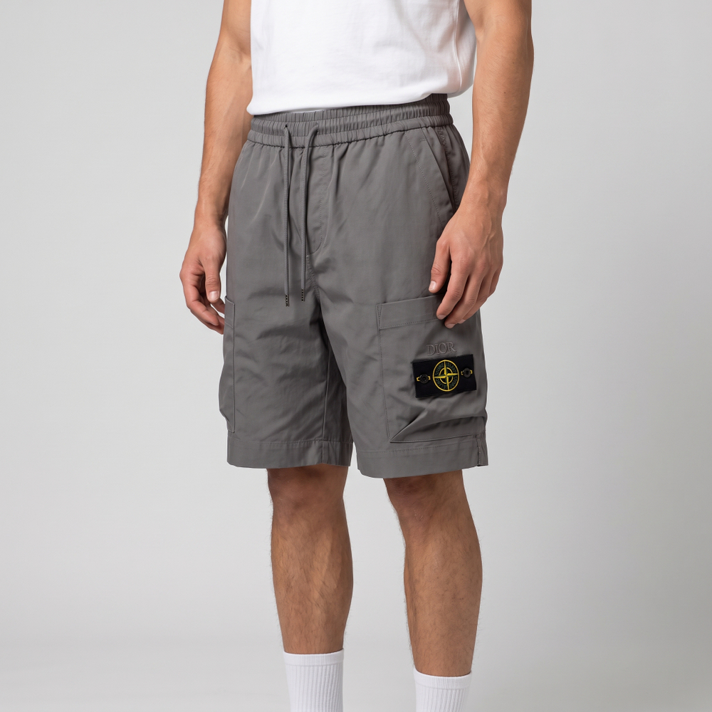 Шорты Stone Island x Dior  #1 • Серый