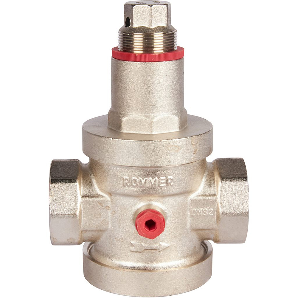 Регулятор давления поршневой ROMMER - 1"1/4 (ВР/ВР, PN25, Tmax 100°C, настройка 1-6 бар)