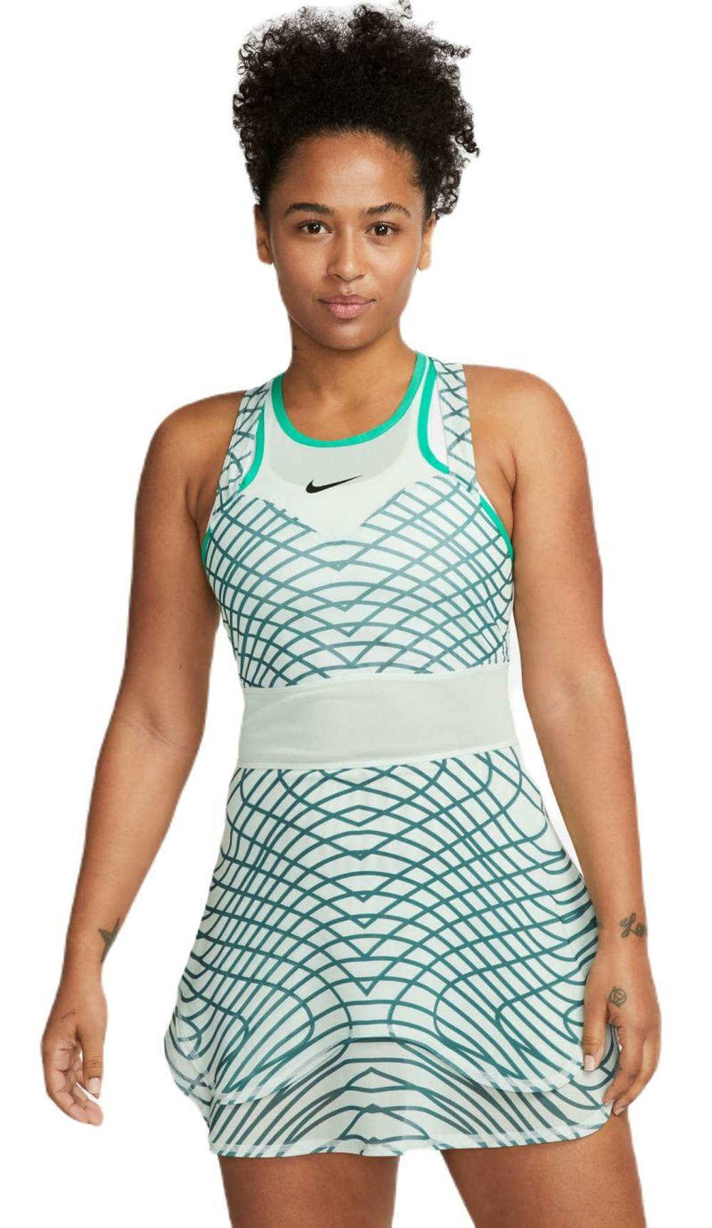 Теннисное платье Nike Court Dri-Fit Slam Dress - barely green/stadium green/black
