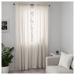 Комплект штор IKEA HANNALILL (ХАННАЛИЛЛ), Бежевый, 145х250 см, 2 шт