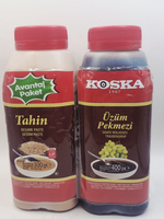 Турецкий пекмез из винограда и кунжутная паста Koska 400 г и Tahin Pekmez Тахин Пекмез 300 г (Турция)