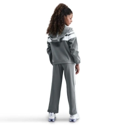 Детский теннисный костюм Nike Kids Sportswear Dri-Fit Hooded - smoke grey/white/white