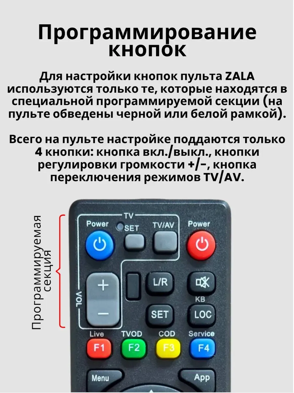 Универсальный пульт дистанционного управления для IP-TV ресиверов и интерактивных приставок ZALA Huayu PDUHOB2081 (HOB2081, GDL-62-ZTE030, ZTE030, HOB798, ZTE Black, MAG-245, MAG-250, MAG-254, MAG-255, MAG-260, MAG-270)