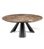 дизайнерский стол  Eliot Keramik Round ( by Steel Art )