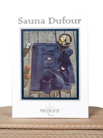 DUFOUR  ДУФОУР набор мужской для сауны серый Maison Dor Турция