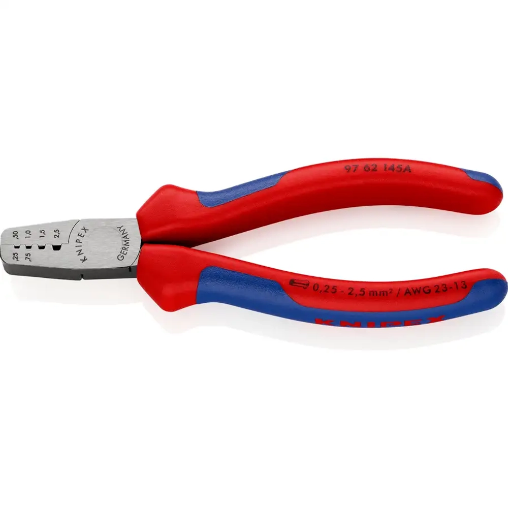 Инструмент для обжима контактных гильз 145 мм Knipex 97 62 145 A