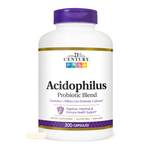 21st Century, Acidophilus, смесь пробиотиков, 300 капсул