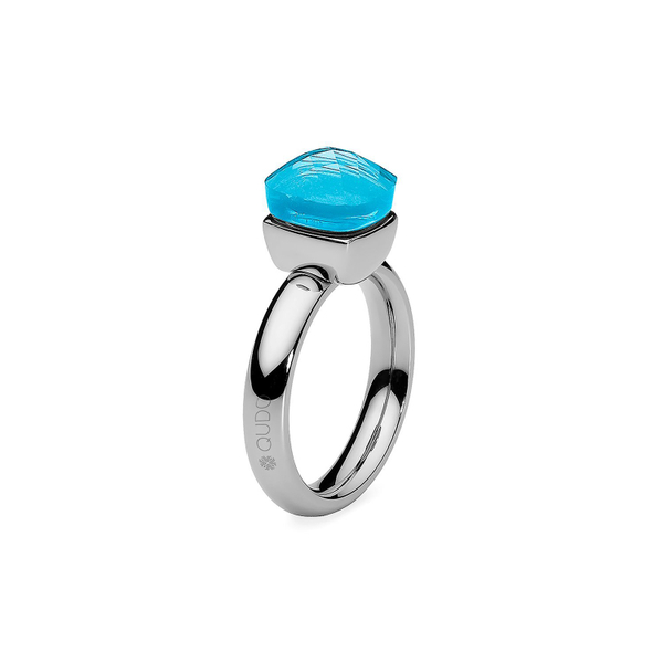 Кольцо Qudo Firenze dark aquamarine 16 мм 610895/15.9 BL/S размер 16