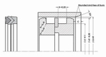 A121-028 V-образное поршневое уплотнение 28-18-8,9