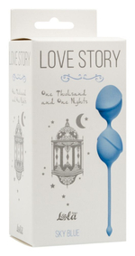 Голубые вагинальные шарики One Thousand and One Nights