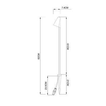 Уличный грунтовый светильник 6W 3000K A4109FN-1BK чёрный Muphrid Arte Lamp